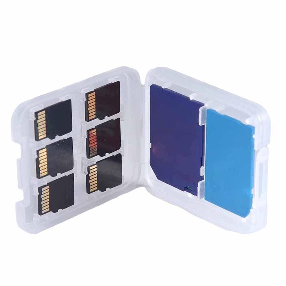 1 PC Protector Holder Micro Box For SD SDHC TF MS Memory Card Storage Case N7I5