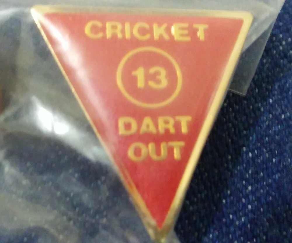 Cricket 13 Dart Out pin