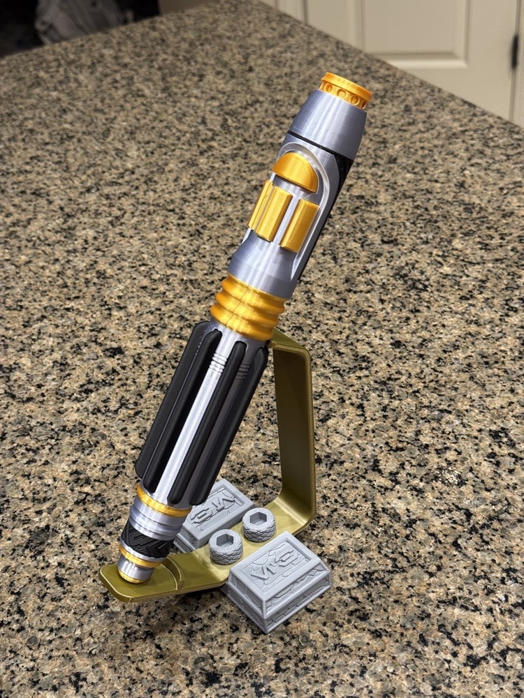 3D Printed Star Wars Mace Windu Lightsaber Full Sized Replica - 11"