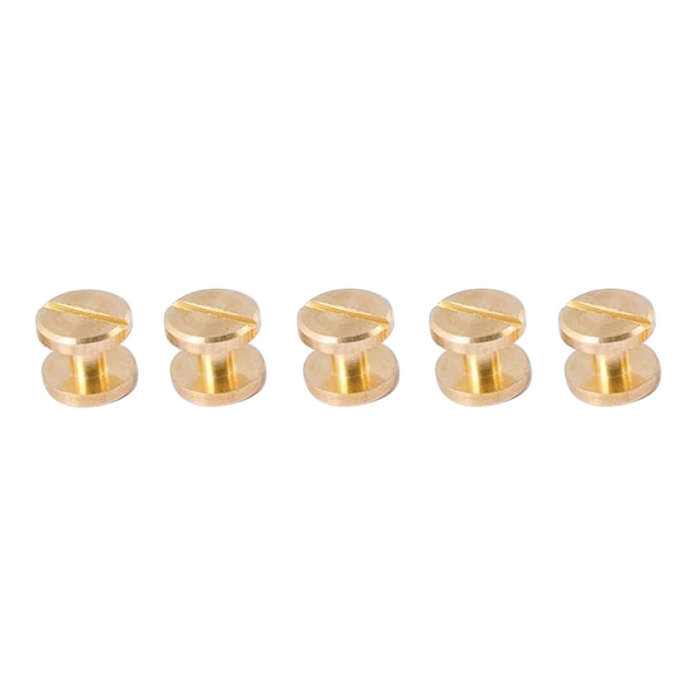 5/10Pcs Height 8mm Leather Craft Chicago Nail Brass Solid Rivets Stud Head vq
