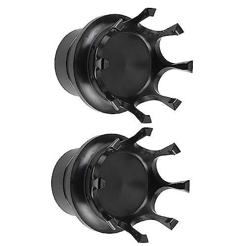 Crown Styling Front Fork Axle Shaft Nut Cover, Front Axle Nut Black Chrome
