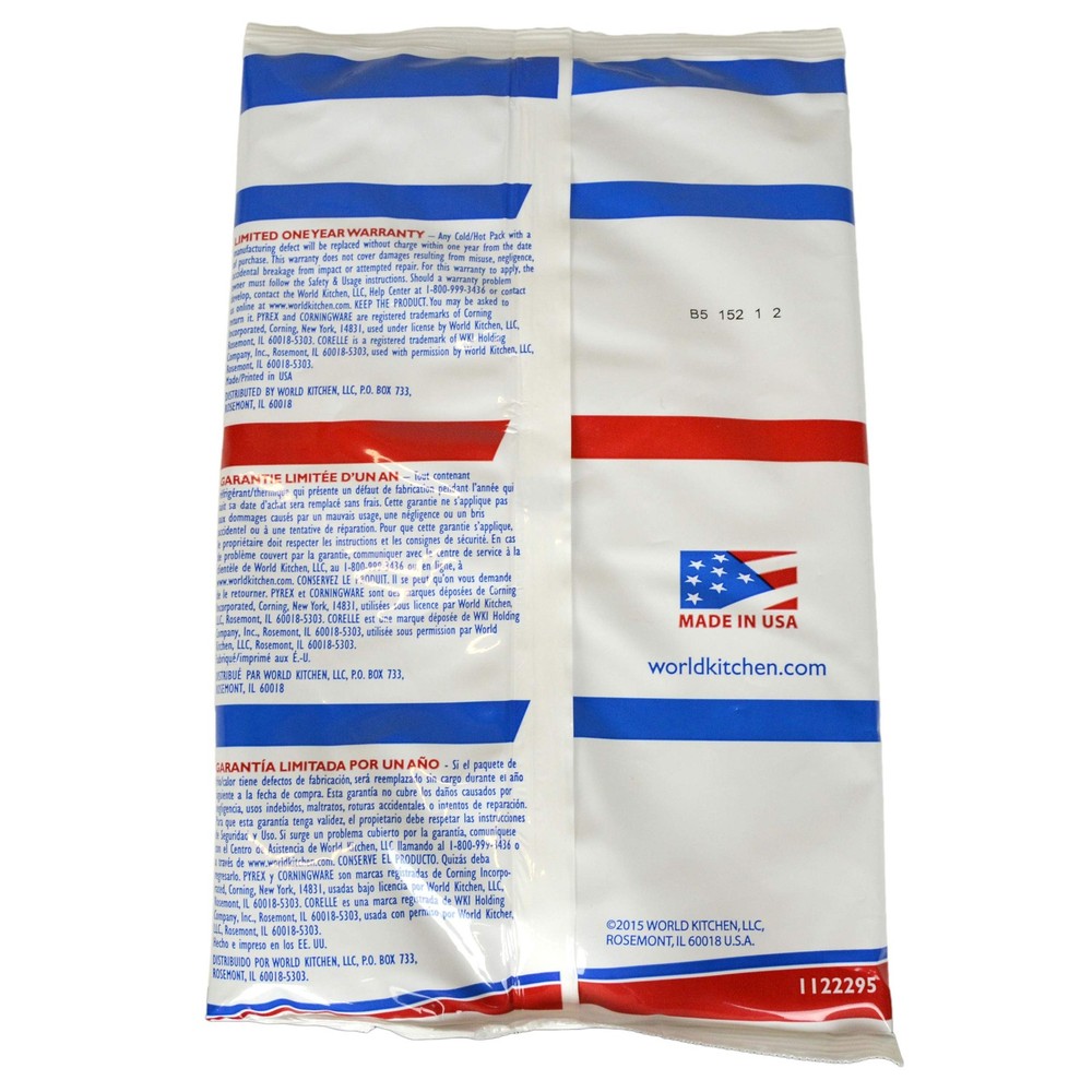 Pyrex Portable Large Cold/Hot Pack (2-Pack) - Made in The USA
