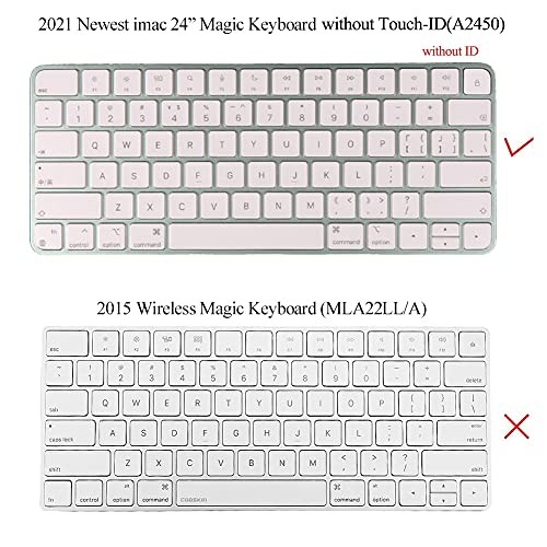 Keyboard Cover Protector for Apple iMac Magic Keyboard without Touch ID A2450