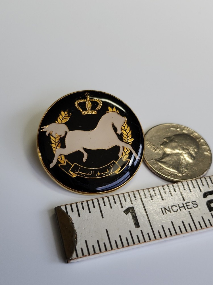 White Horse With Crown Lapel Pin