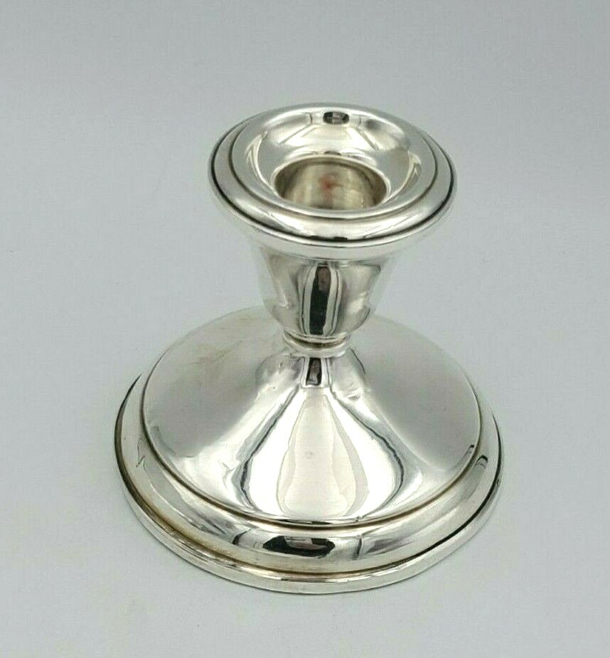 Sterling Silver Weighted Candlestick Holder  11451