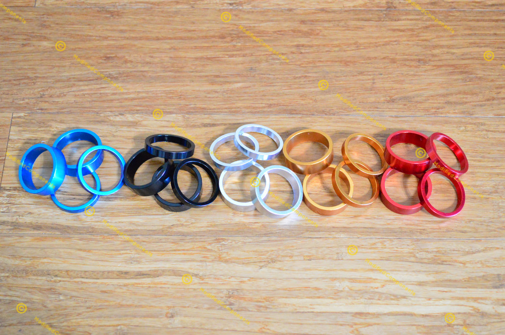 4pc set (5mm, 10mm) ~ Mod CNC 1 1/8 Threadless Headset Stem Spacer ^^