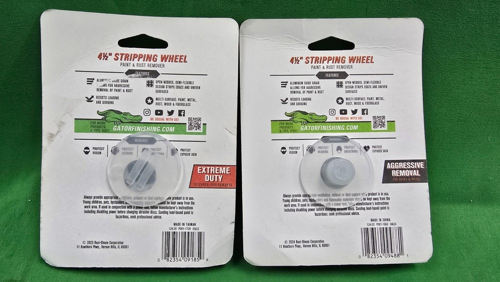 Gator 4-1/2" Stripping Wheel 9488GA & 9185 Bundle NEW (D6)
