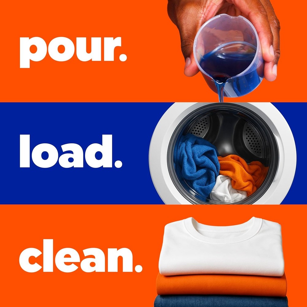 Liquid Laundry Detergent, Original Scent, 125 Fl Oz, 100 Loads, Boosted Clean Ev