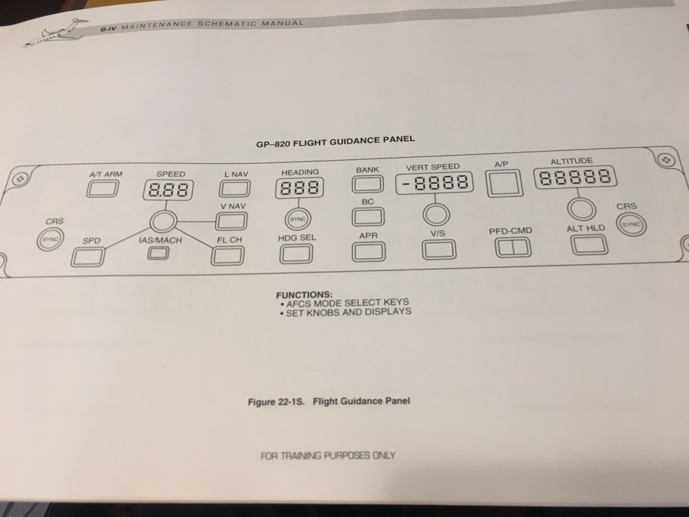 Gulfstream G-IV Maintenance Training Schematic Manual, GIV