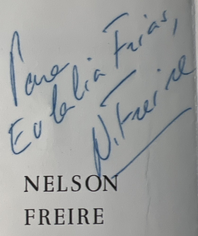 SIGNED Nelson Freire Barcelona Concert Program 1966 COA JSA VG+EX Condition