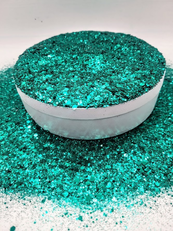Metallic Chunky Green Glitter - Cha-Ching 3 oz.