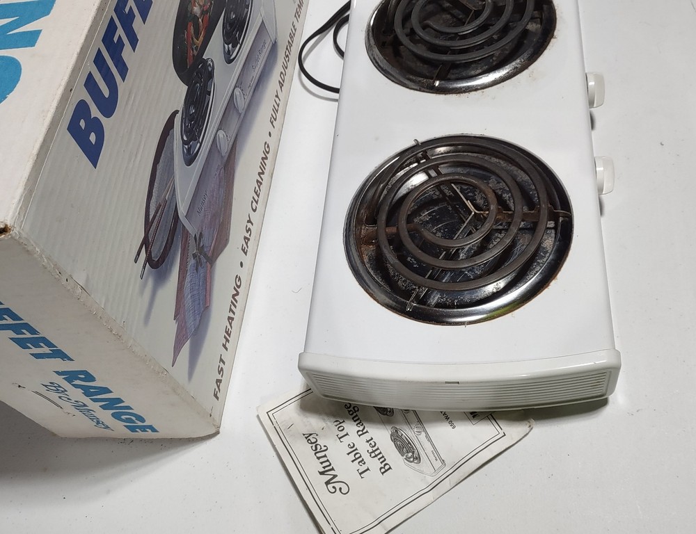 Vintage Munsey Table Top Buffet Range 650 Watts/120 Volt Model