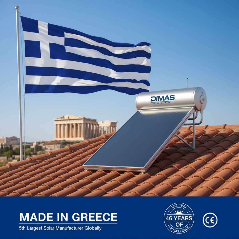 Solar Water Heater 53 Gallons Dimas Greece SRCC $500-$1750 Tax Credits