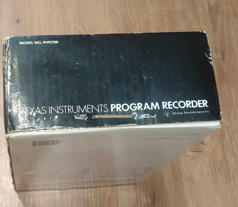 1982 Texas Intruments Program Cassette Recorder Model PHP2700