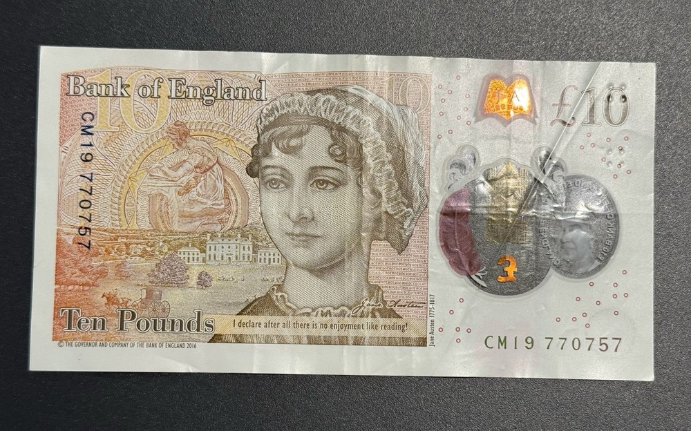 2016 Great Britain 10 Pound note - Polymer