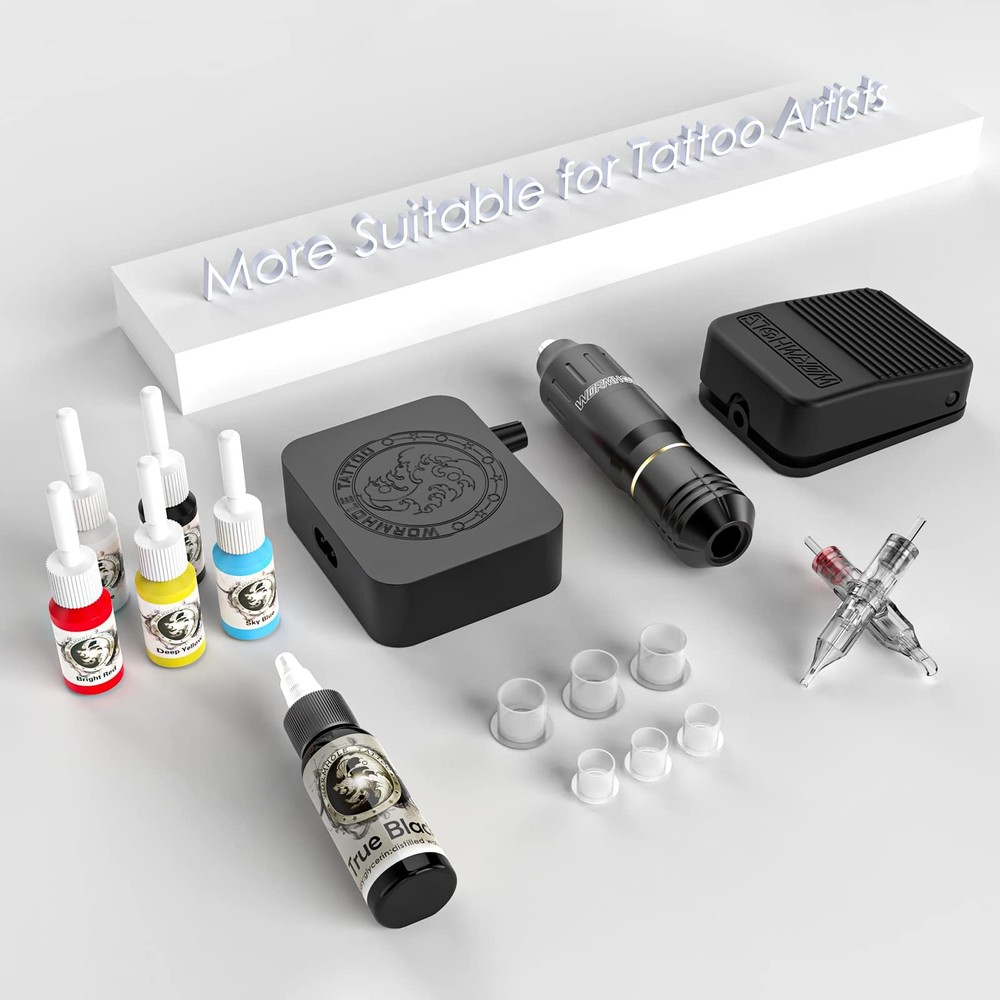 Tattoo Kit Wormhole Rotary Practice Kit, black1