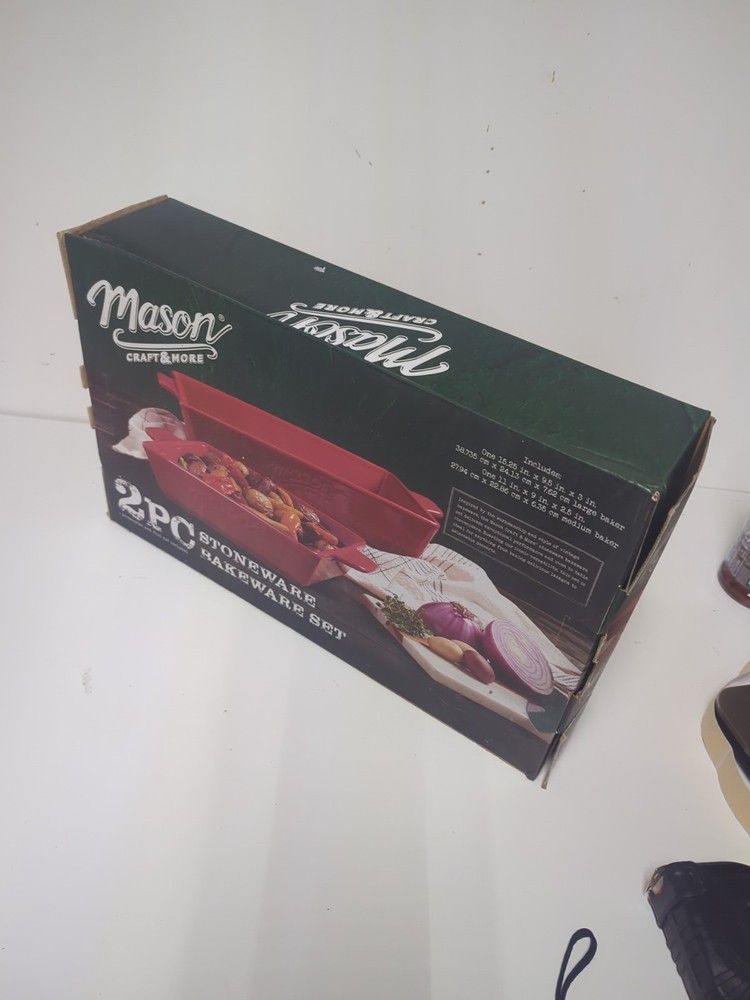 Mason Craft & More 2Pc Stoneware Bakeware Set