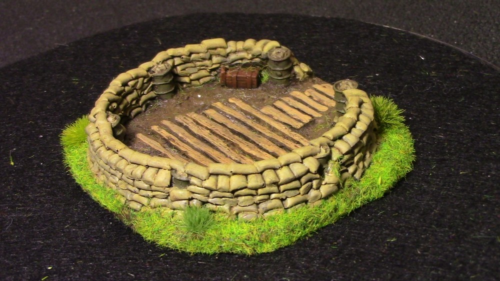🔥 15mm Pro-Painted Baueda WW2 Mortar Pit