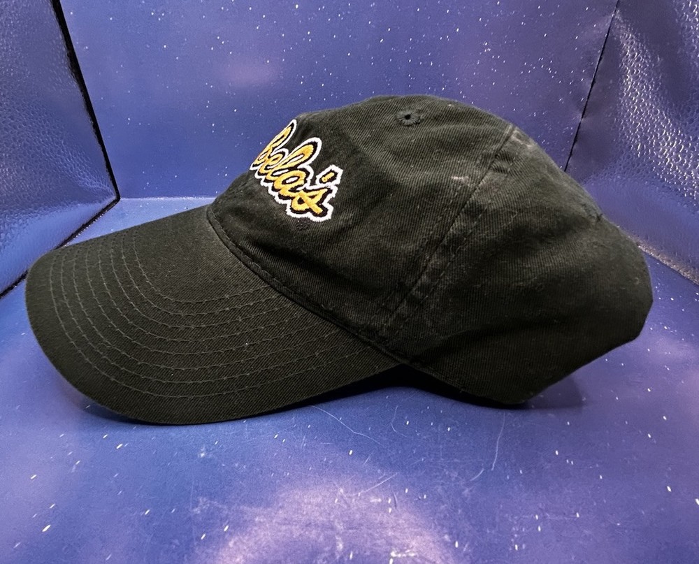 Vtg Cabelas Adjustable Strapback Cap Yellow Embroidery