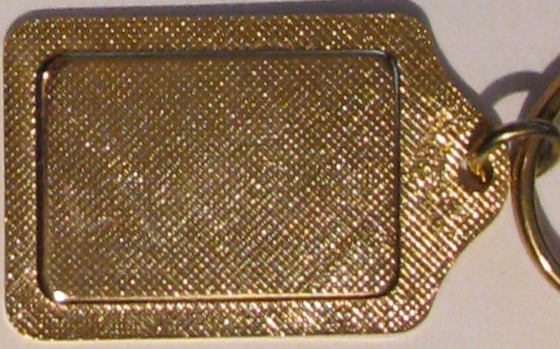 State of Rhode Island Flag Solid Brass Key Chain NEW