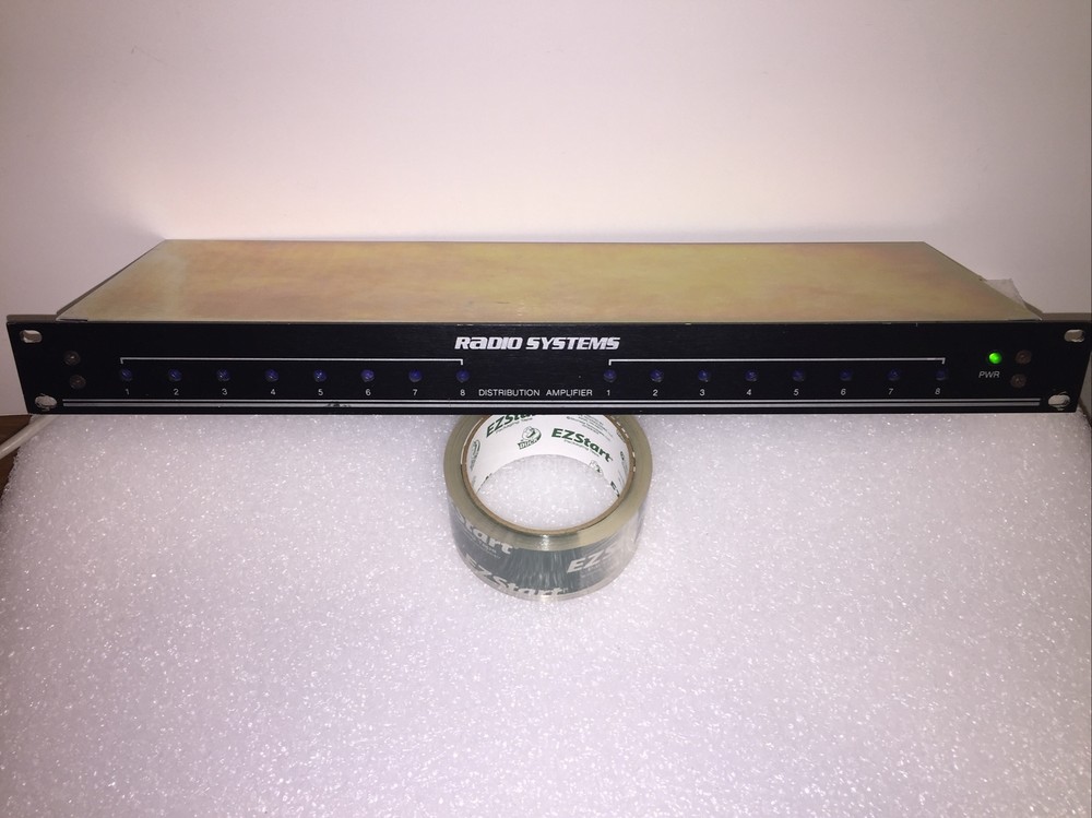 Radio Systems DA, Stereo Audio Distribution Amplifier, Amp  2 X 8