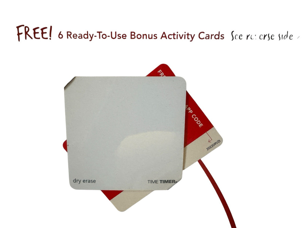 Time Timer® Original Timer 12" The Original 60 Min Visual Timer + Dry Erase Card