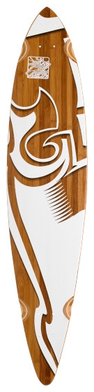 Surf Pin Tail Trurute Longboard (Deck Only)
