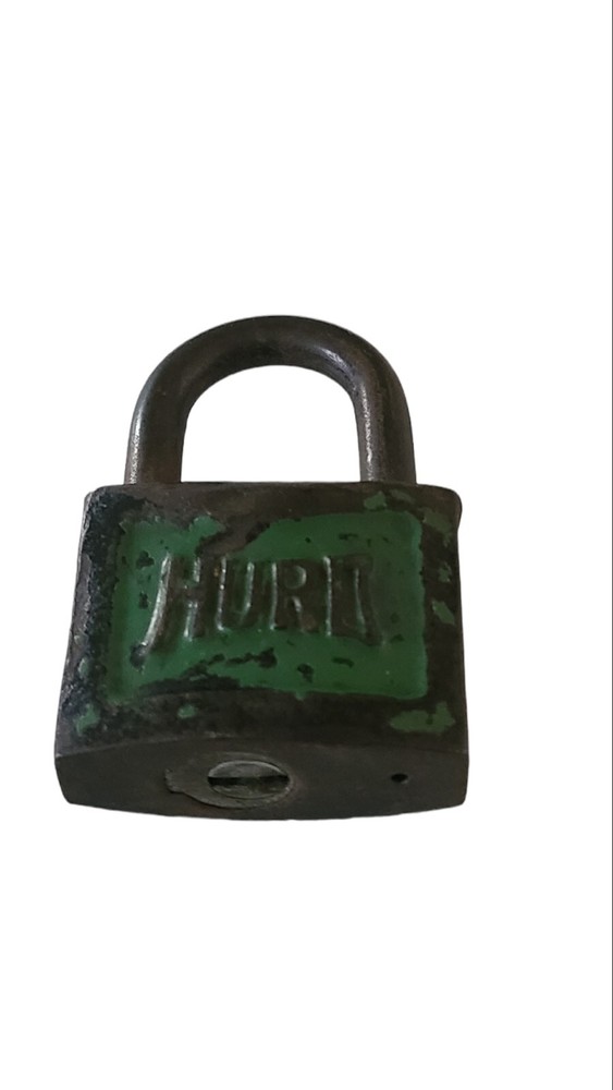 Vintage Hurd Padlock Lock No Key