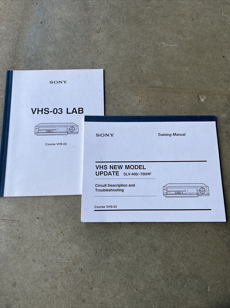 Vintage Sony Training Manuals: VHS-03 Lab