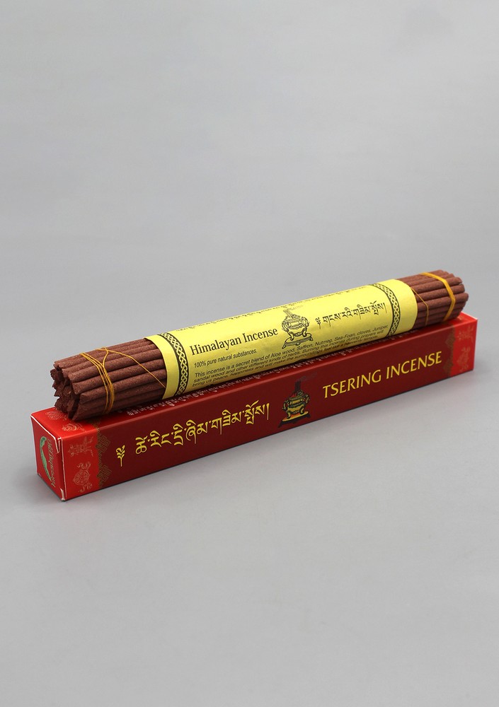 Himalayan Tsering Incense in Red Cover