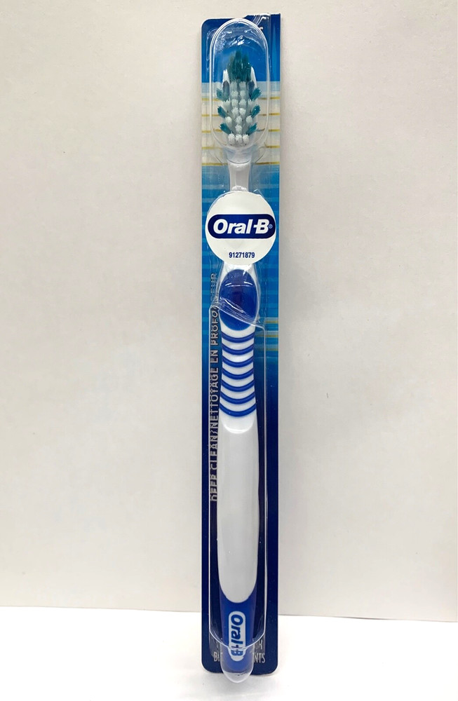 Oral B Deep Clean Toothbrush Soft Bristles Blue Handle