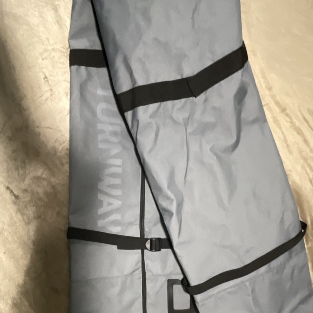 TURNWAY Gray & Black Ski Bag Polyester Zip Carry Handle Shoulder Strap Winter