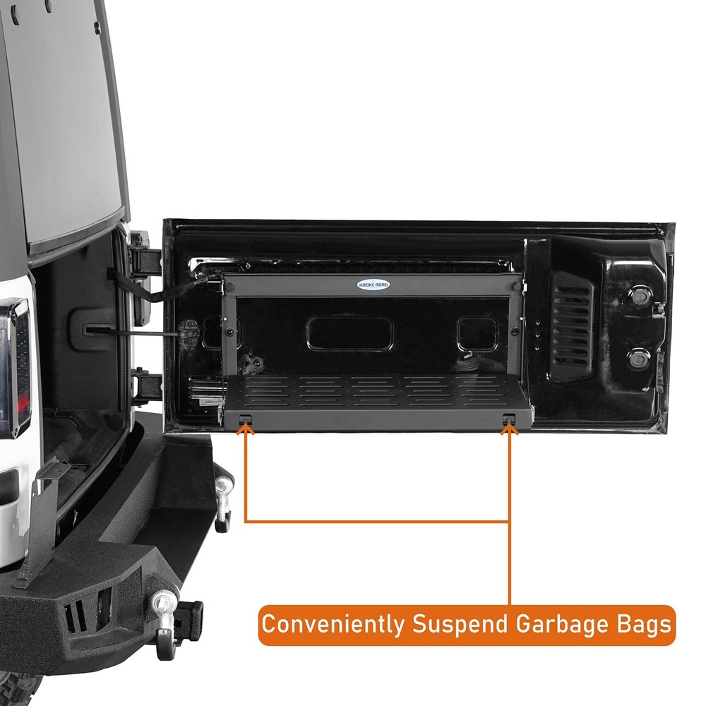 2015-2018 Wrangler JK JKU Tailgate Table Pull-out Cargo Shelf Foldable