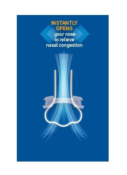 Breathe Right Nasal Strips Clear for Sensitive Skin Small - Medium 30 Pack