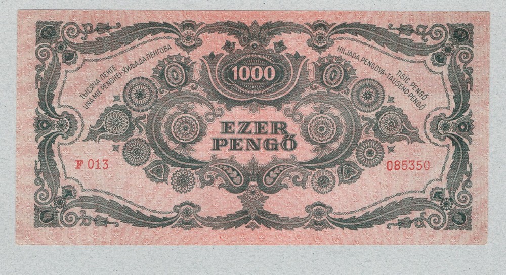 HUNGARY 1000 Pengo 1945 P118a UNC.