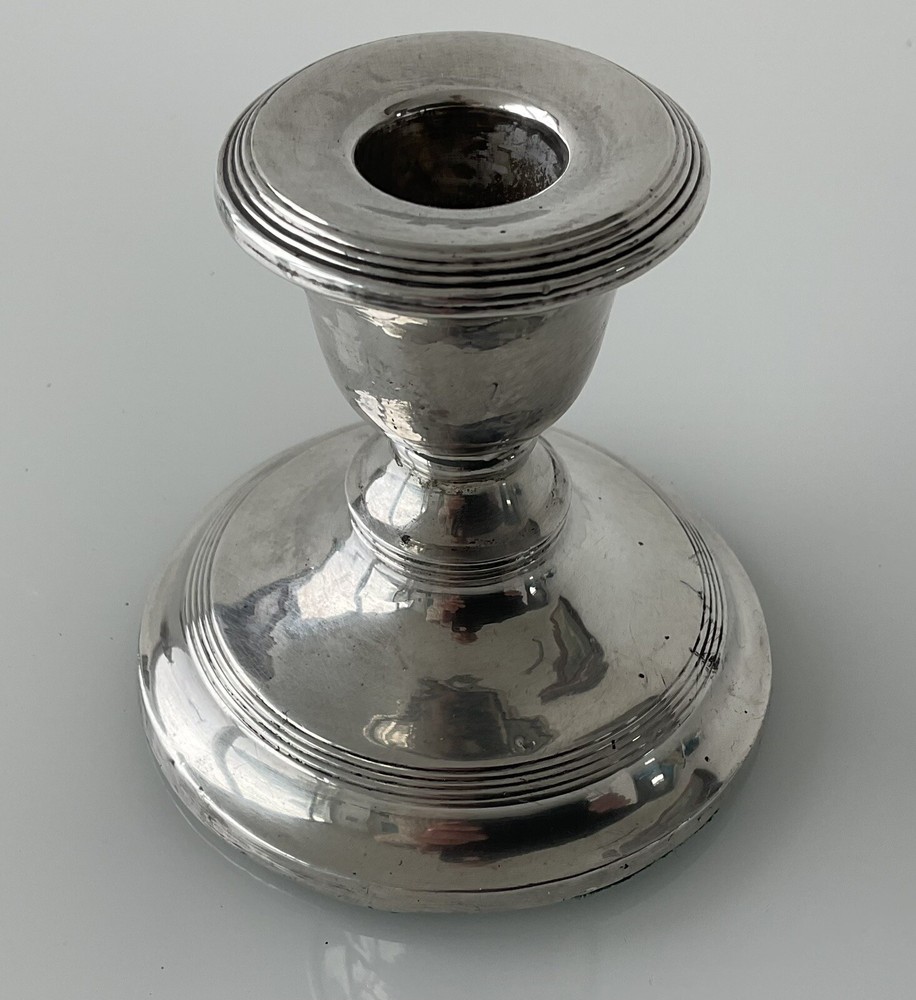 Antique Silver Candle Holder