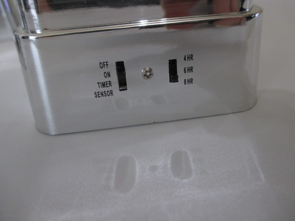 4 Bethlehem Lights Cordless Window Candles Silver Shiny (On/Off/Time/Sensor EUC
