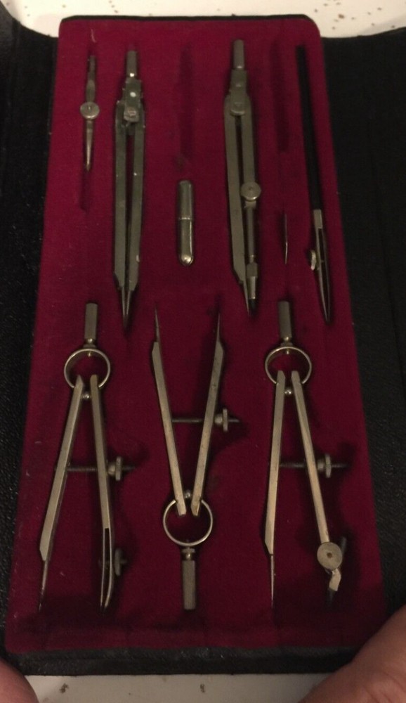 Vintage Santo Drafting Tool Set #2911 Germany MISSING SOME