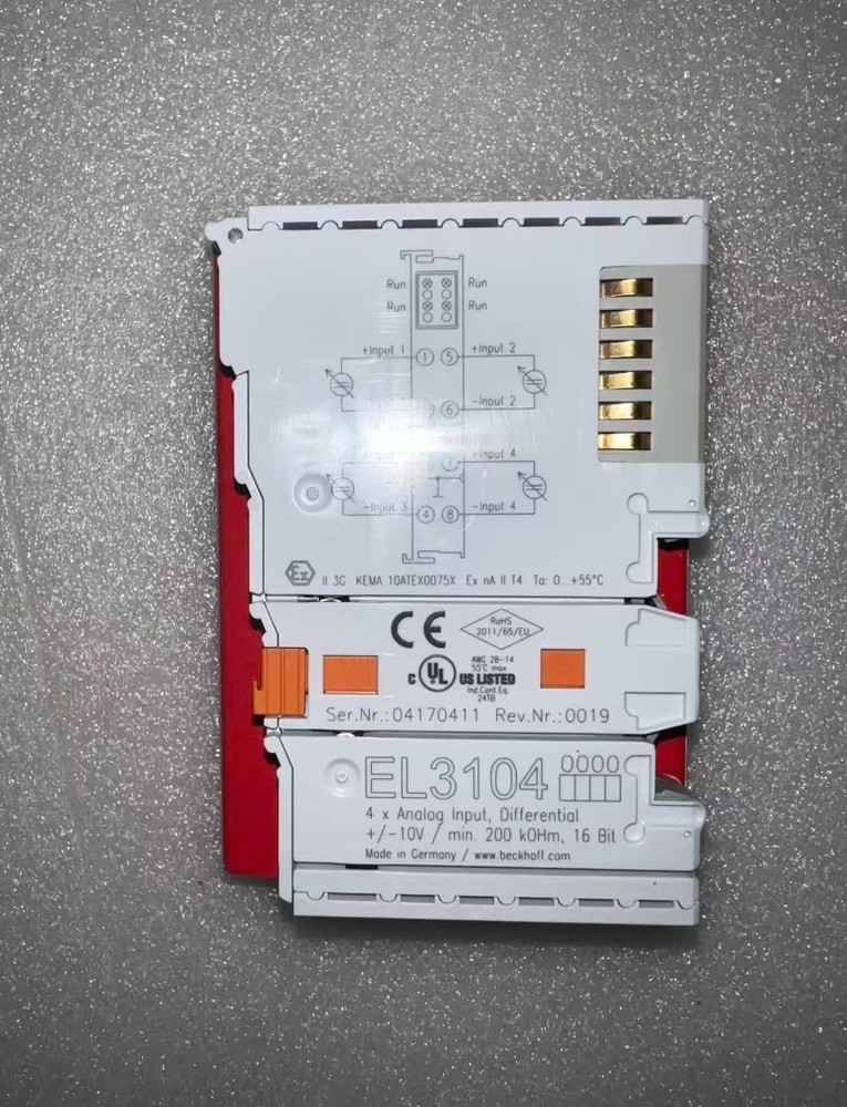 100% BECKHOFF Brand New EL3104 PLC Module In Box 1 PCS