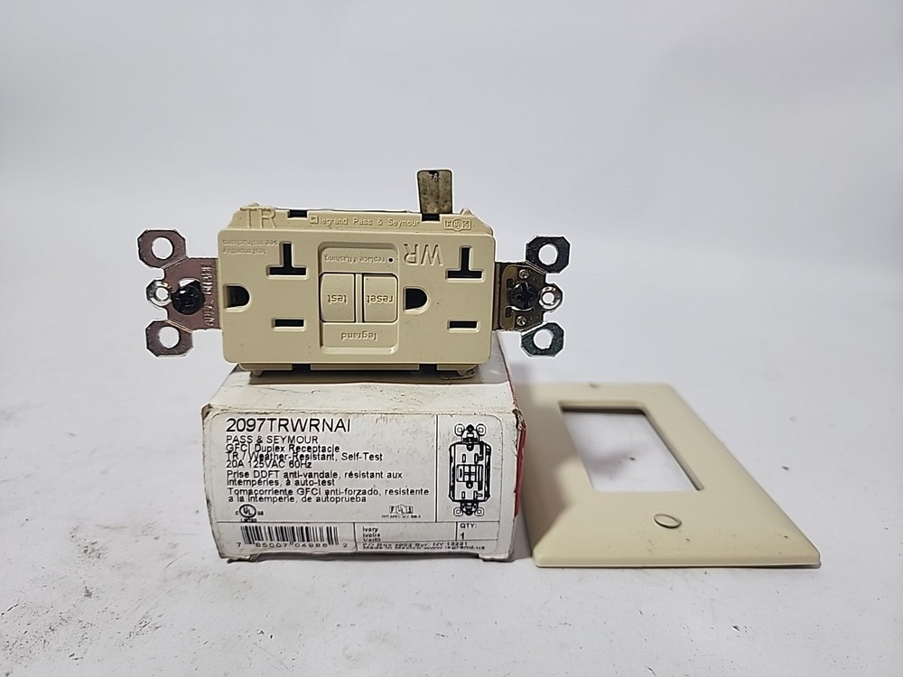 LEGRAND 2097TRWRNAI GFCI Duplex Receptacle