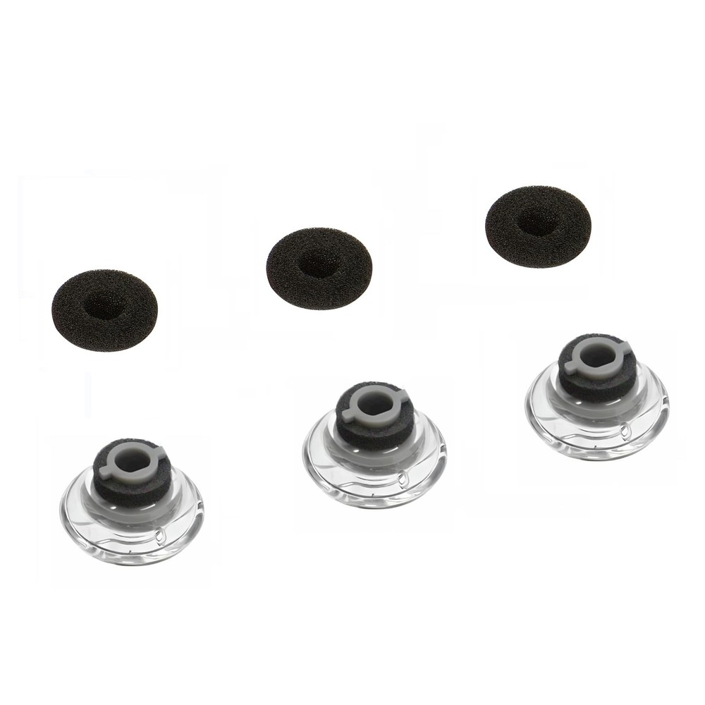 CYADCI 3 PCS Ear Bud Covers，Soft Replacement Earbud Tips M, white