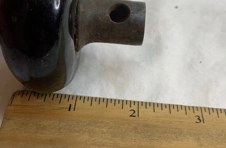 Two Antique Mortise Lock Door Knobs Original Replacement Knobs With Spindle