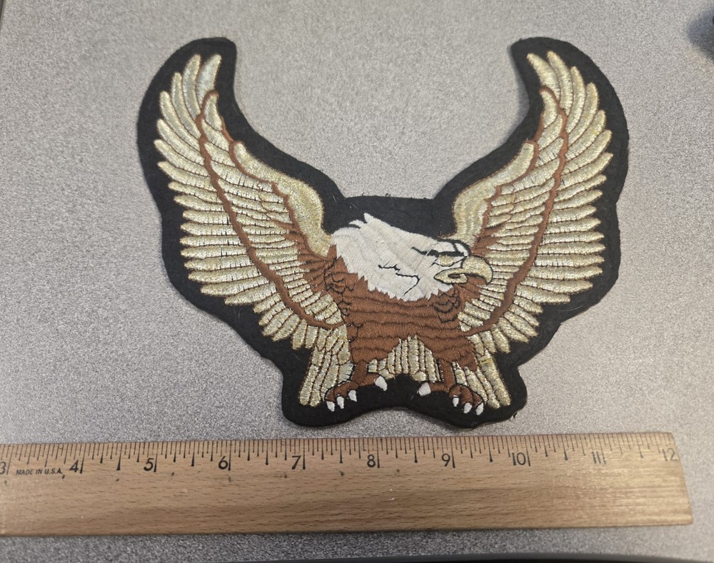 Large Harley Davidson Sew On Eagle Patch