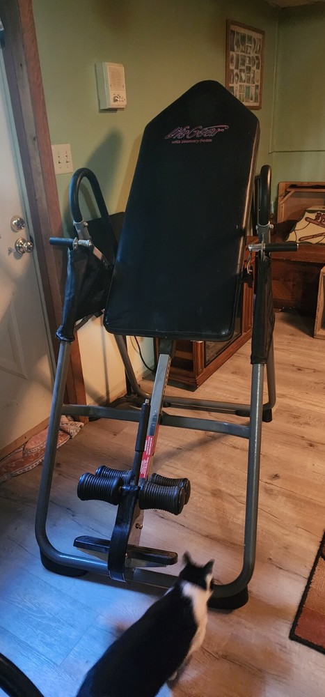 life gear heavy duty inversion table with memory foam