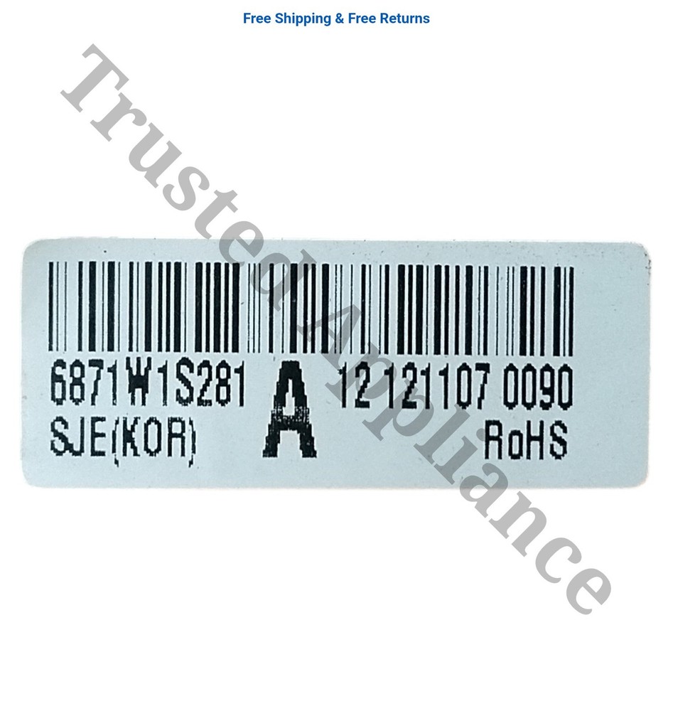 LG Microwave Main Control Board Electronic Controller PCB 6871W1S281