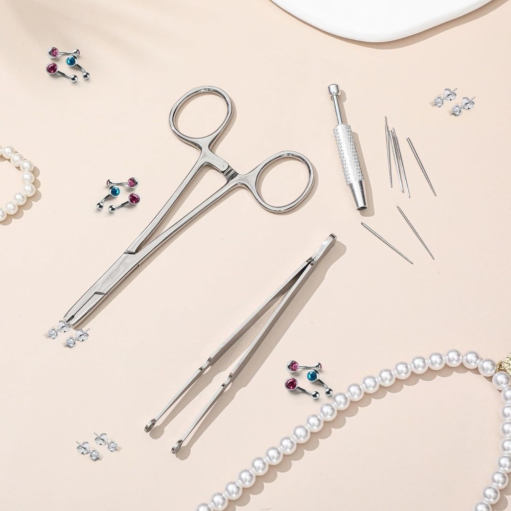 Professional-Grade 9pcs Piercing Tools Set – Includes 3mm Ball Removal Tool