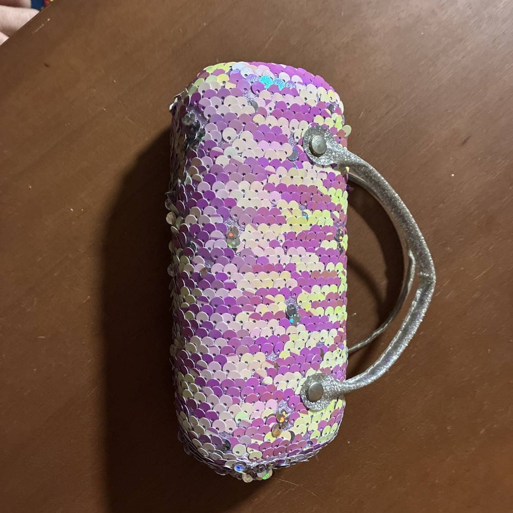 Purple & Teal Reverse Sequence Eye Glass Bag