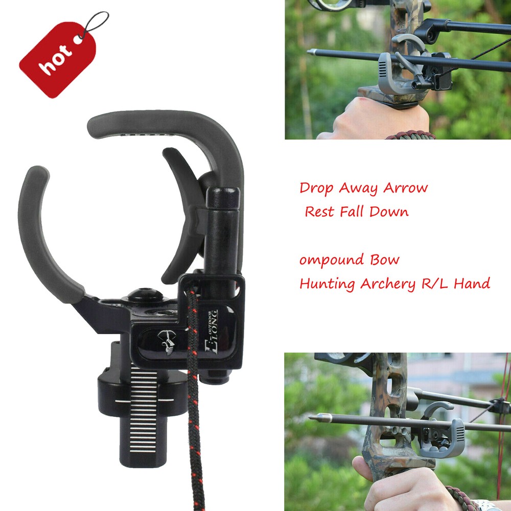 Drop Away Arrow Rest Fall Down Fast - Compound Bow Hunting Archery R/L Hand