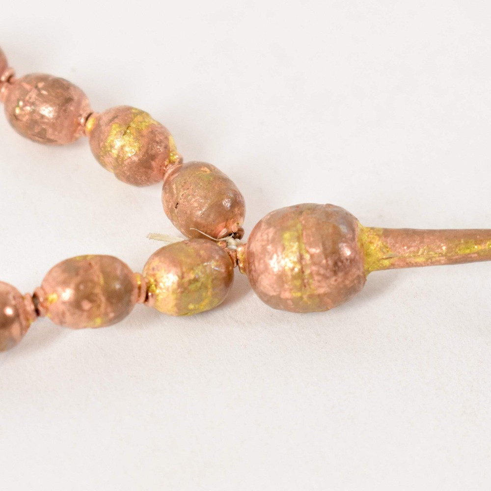 Copper Prayer Beads with Tassel Ethiopia
