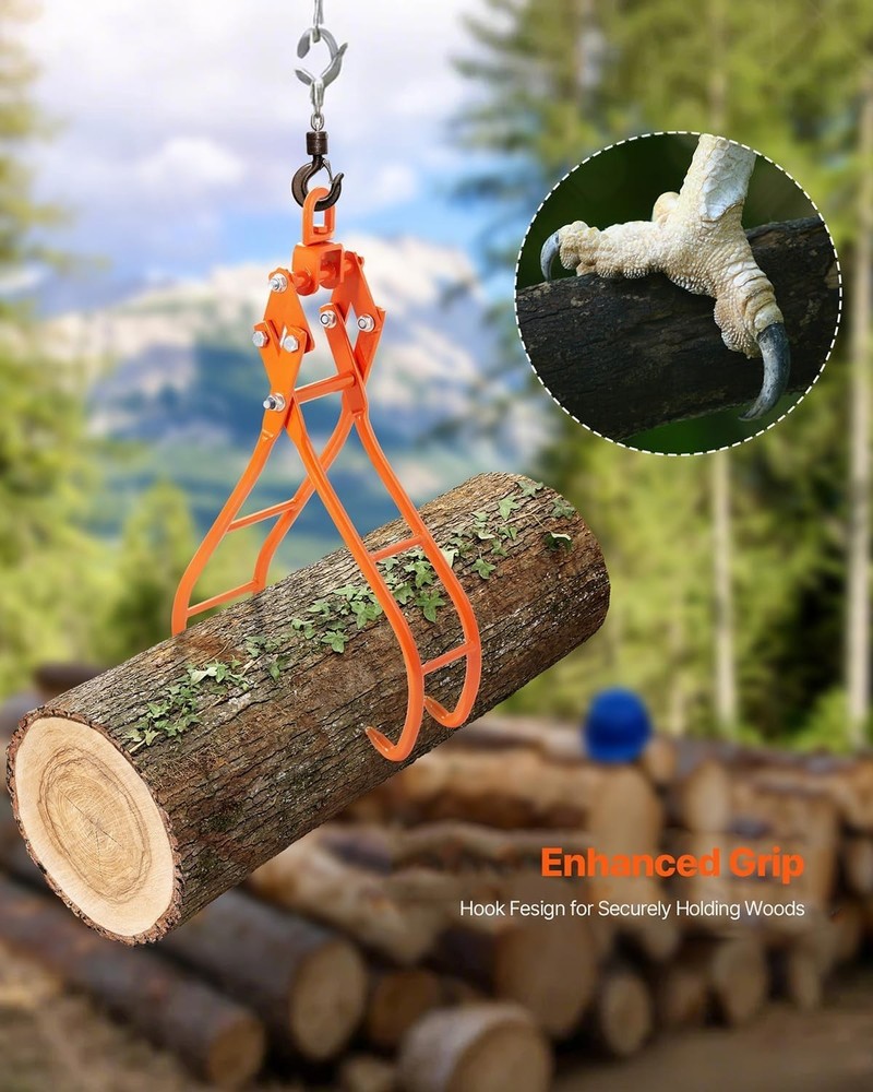 Efficient 28in Log Grapple with Eagle Claws - 2205LBS Capacity for All Vehicles